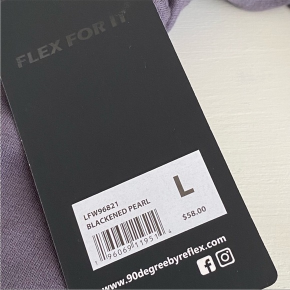 90 DEGREE BY REFLEX Terry Brushed High/Low Twist Front Top - Picture 7 of 14